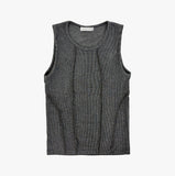Witz Muscle Fit Cut-out Ribbed Sleeveless Top