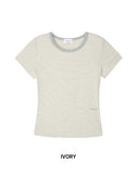 W Stripe Soft T-shirt