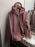 Hooded check shirt