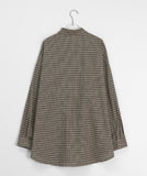 [BAONHAUS] Timmy Vintage Check Boxy Over Shirt