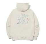 About Love CAT embroidery hood zip-up