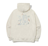 About Love CAT embroidery hood zip-up
