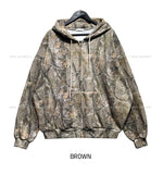 Trees Real Pattern Hood Zip Up