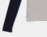 Vinny Basic Color Matching Raglan Long Sleeve T-Shirt