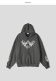 Unisex Devil Overfit Hooded Zip-Up