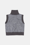 City leisure high-neck zip-up vest