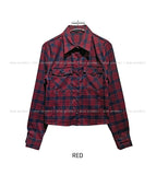 Mons Pocket Check Crop Shirt
