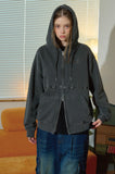 [2-WAY] Peak Star Pigment Hood Zip-up