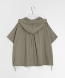 Delmona Nylon Hood Zip-Up Wind Jumper