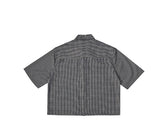 Fury Seersucker Crop Short Sleeve Shirt