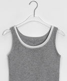 Fushke Color Matching Layered Cap sleeveless