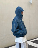Scotch line cropped hooded parka