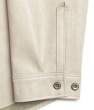 Crack Leather Pocket Shirt