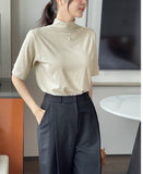 [Planning] Alio Muji Half Neck Span T-Shirt