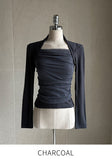Ponyen Shirring Bolero T-Shirt