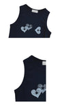 CRACK HEART ♥ SLEEVELESS