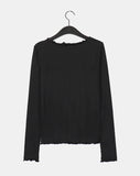 Pute Dot Soft Wave Layered Long Sleeve T-Shirt