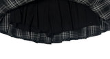 Butts Vintage Button Check Mini Pleated Skirt