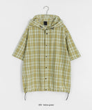 Bemer Check Cap Hood Short Sleeve Shirt