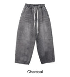 Eka Balloon Banding Denim Pants