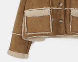 Most Fleece Hood Mustang Short Jacket