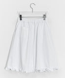 Brikin Cotton Midi Frill Skirt