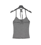 Para stripe halter sleeveless