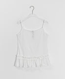 Utant Layered Check Frill Sleeveless Blouse