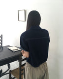 Sino Pocket Snap Button Short Sleeve Denim Shirt