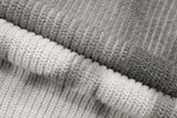 Gray Wet V-neck Knit