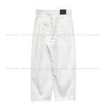 Vintage Damage White Wide Pants