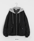 [unisex] Youinb Two-Way Shirring Hood Flight Jumper