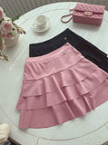 Beckin Span Mini Tiered Skirt Pants