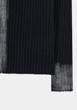 ROUGH WASHED HIGH NECK ZIP-UP CARDIGAN