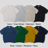 Cornell Waffle Collar Short Sleeve Knit