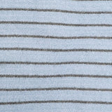 Clo Hairy Stripe Henley Neck Knit