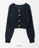 Neldo Toggle Cable Cropped Knit Cardigan