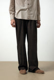 WOOL ONE TUCK SLACKS