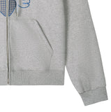 END OF TIME Applique Hooded Zip-Up