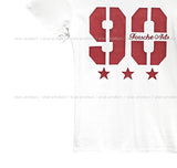 90 Printing Short Sleeve Slim T-shirt