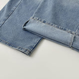 Cut Line Vintage Balloon Wide Denim Pants