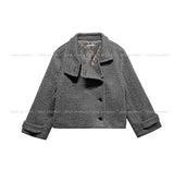 [wool 40%] Steen Alpaca High Neck Coat