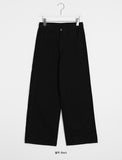 Ontoto cut cotton wide pants