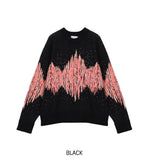 Noise Mohair Jacquard Over Knit