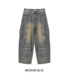 Mount multi cargo denim pants