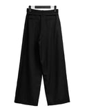 Belt pin tuck slacks