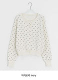 Hikyan Flower Round Knit Cardigan