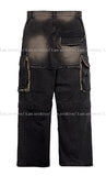 Vintage dekki washed cargo denim pants