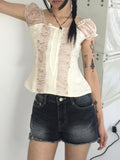 Tilshu Half Low Washing Denim Shorts