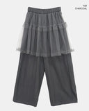 Ekin Sheer Layered Skirt Pants